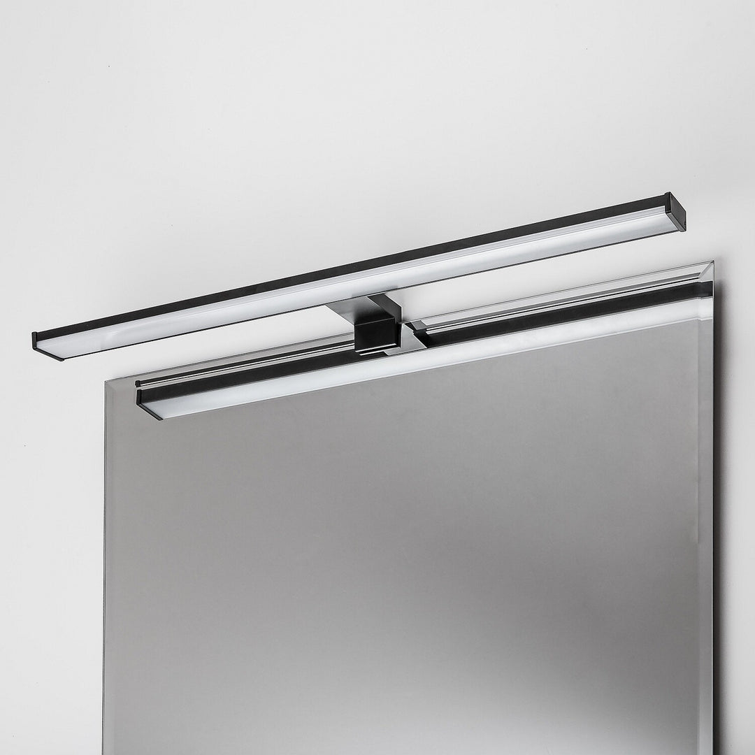 Kinkiet łazienkowy, Seyra, LED 12W, 4000K, 910lm, L60cm, czarny, IP44, 75113