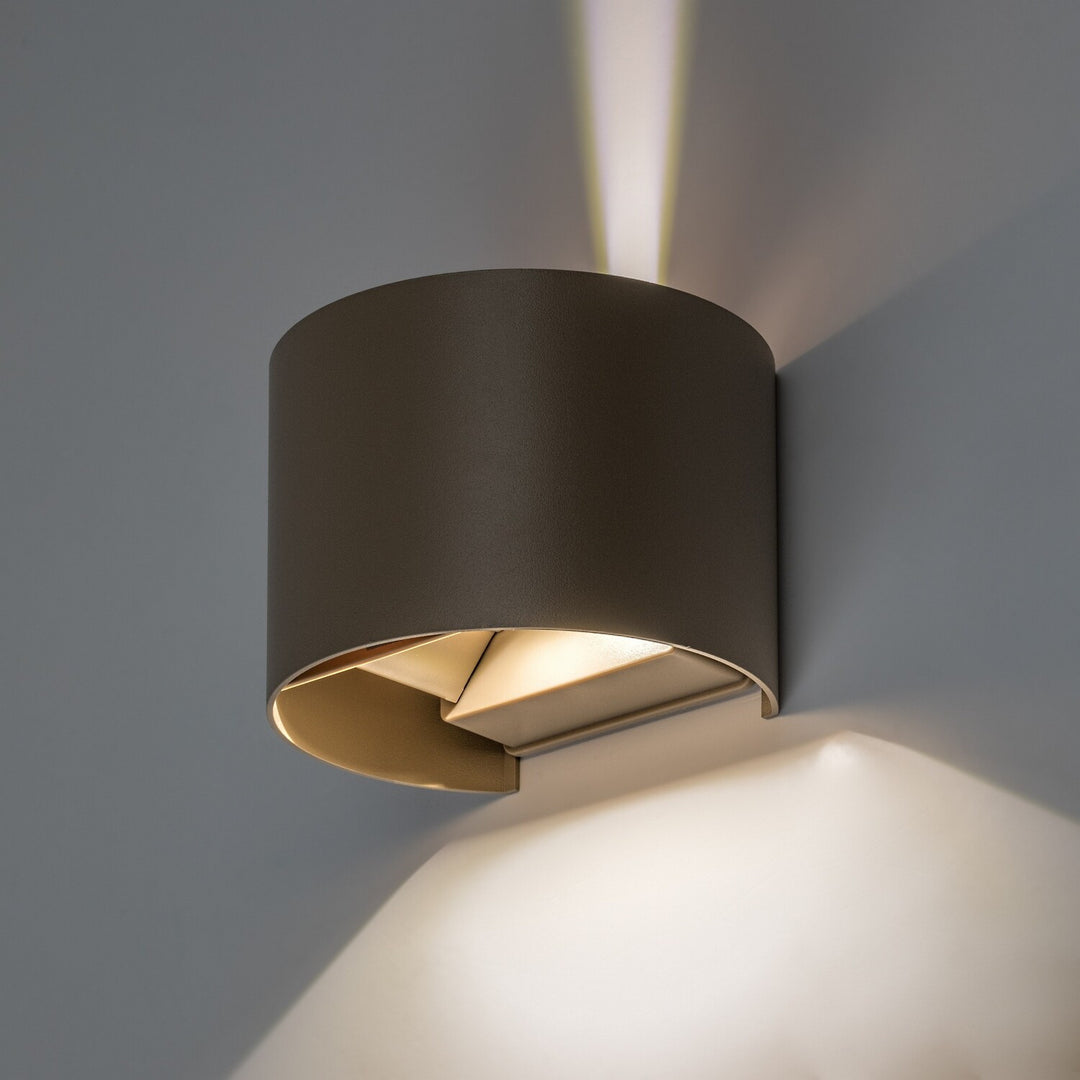 Kinkiet zewnętrzna, Virna, LED 5W, 420lm, barwa 2700,4000,6500K, IP54, szary-beż, 77217