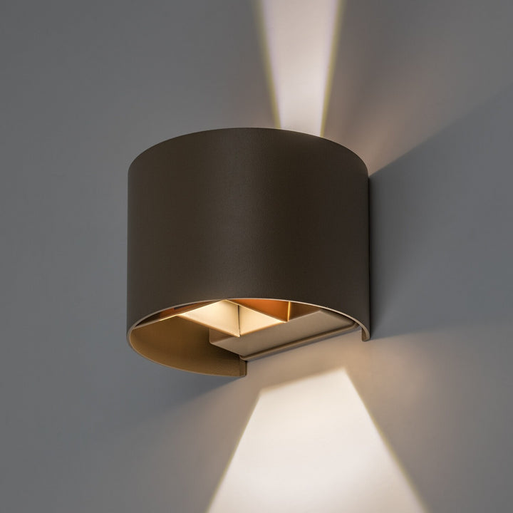 Kinkiet zewnętrzna, Virna, LED 5W, 420lm, barwa 2700,4000,6500K, IP54, szary-beż, 77217