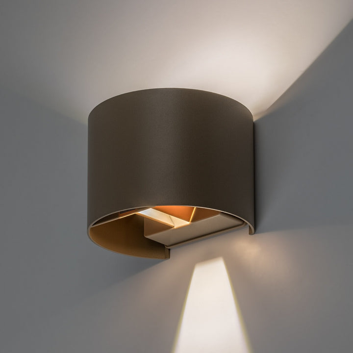 Kinkiet zewnętrzna, Virna, LED 5W, 420lm, barwa 2700,4000,6500K, IP54, szary-beż, 77217