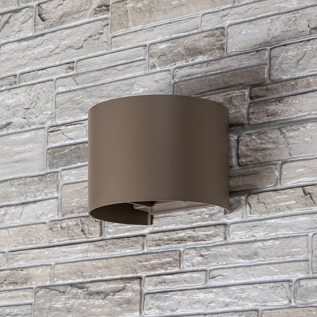 Kinkiet zewnętrzna, Virna, LED 5W, 420lm, barwa 2700,4000,6500K, IP54, szary-beż, 77217