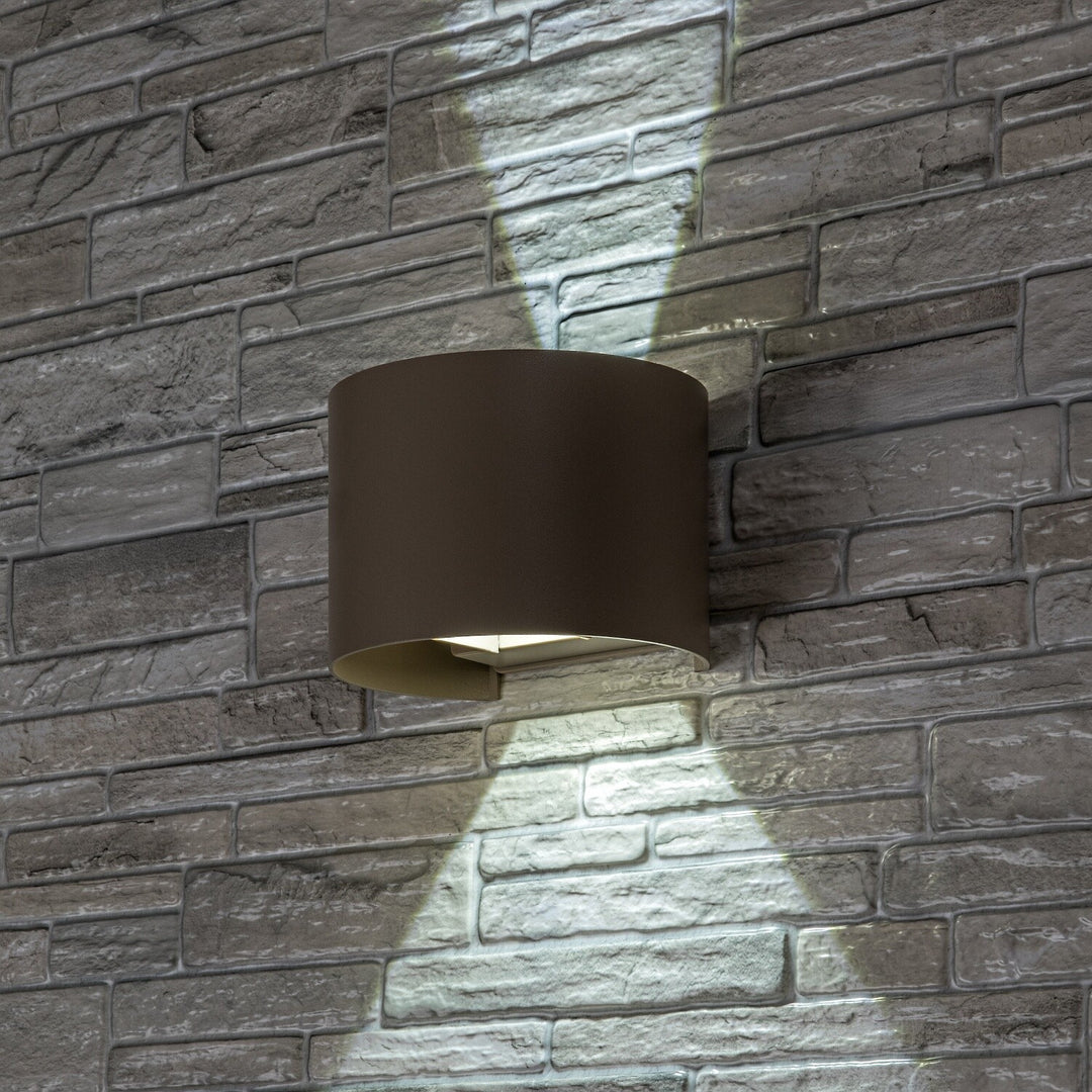 Kinkiet zewnętrzna, Virna, LED 5W, 420lm, barwa 2700,4000,6500K, IP54, szary-beż, 77217