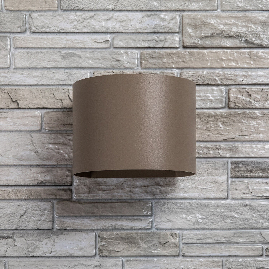 Kinkiet zewnętrzna, Virna, LED 5W, 420lm, barwa 2700,4000,6500K, IP54, szary-beż, 77217