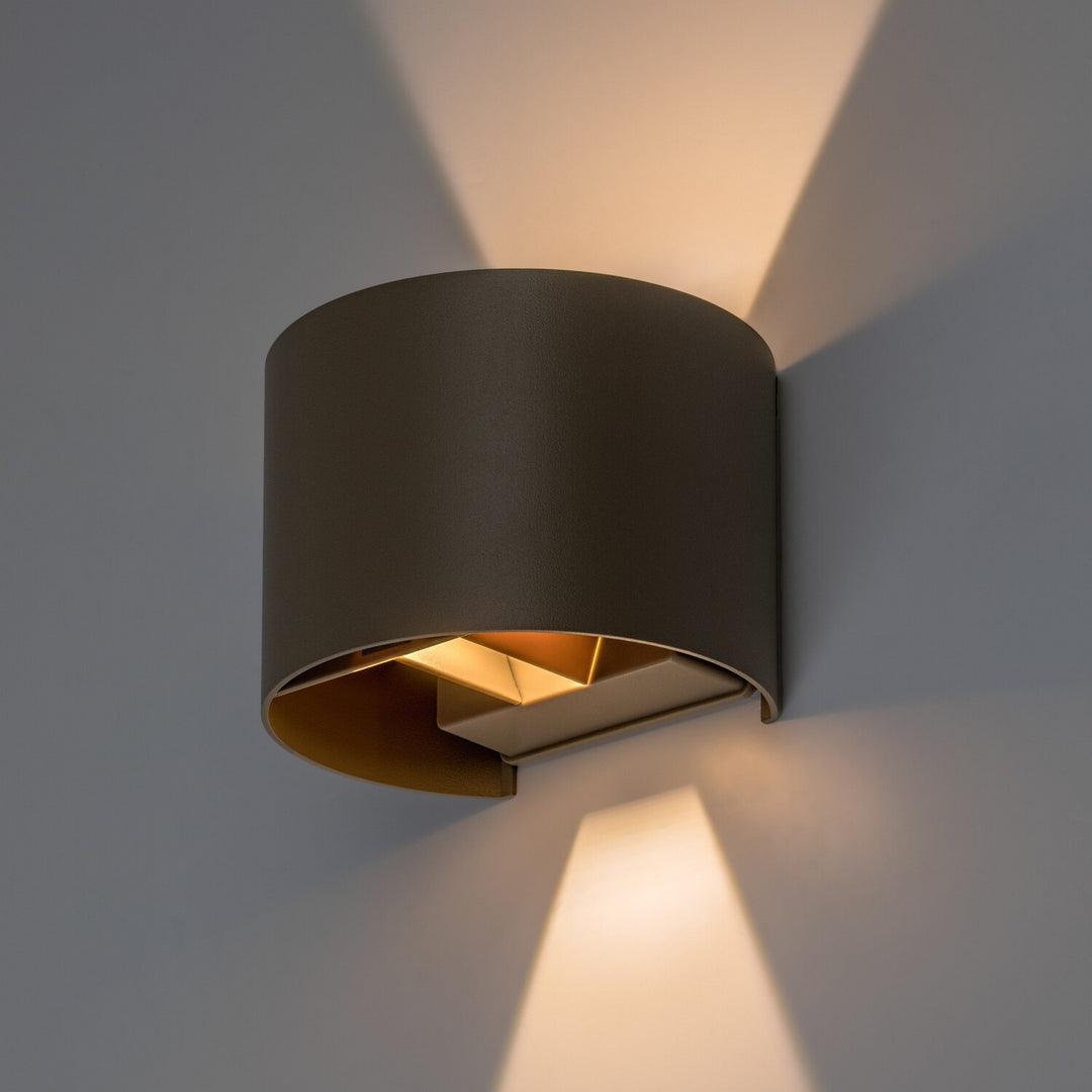 Kinkiet zewnętrzna, Virna, LED 5W, 420lm, barwa 2700,4000,6500K, IP54, szary-beż, 77217