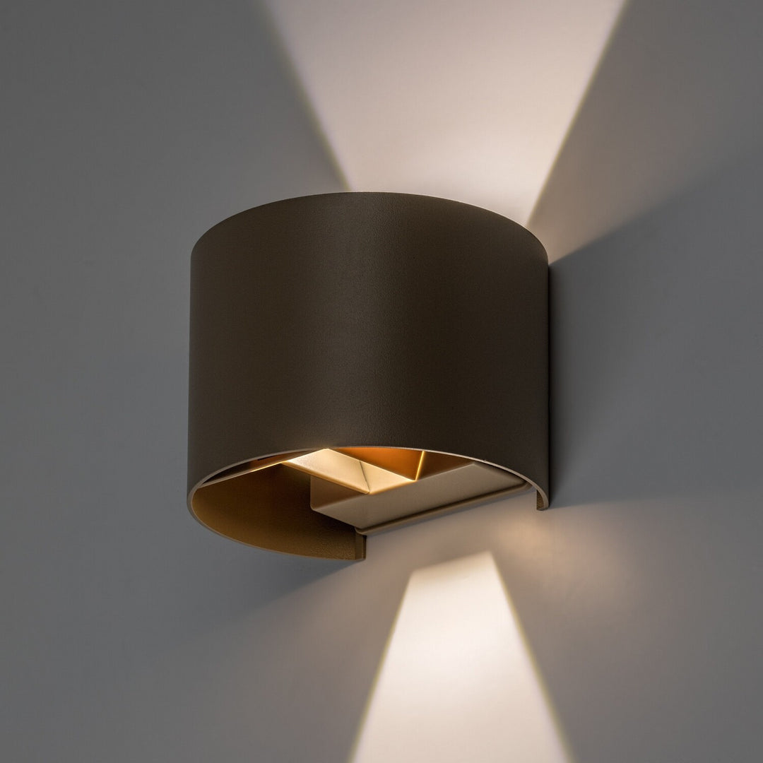 Kinkiet zewnętrzna, Virna, LED 5W, 420lm, barwa 2700,4000,6500K, IP54, szary-beż, 77217