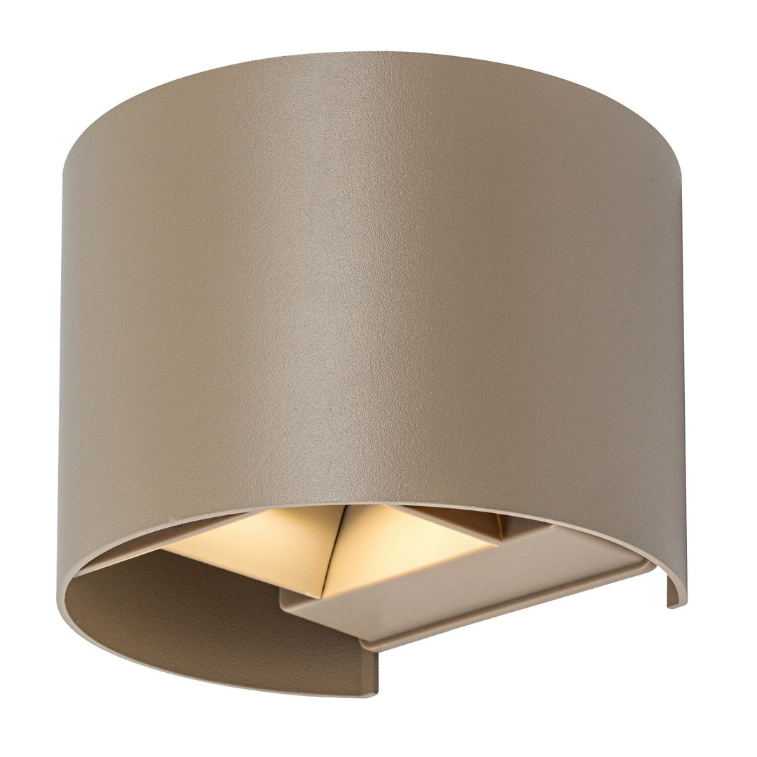 Kinkiet zewnętrzna, Virna, LED 5W, 420lm, barwa 2700,4000,6500K, IP54, szary-beż, 77217