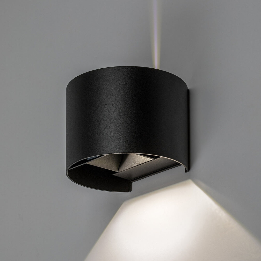 Kinkiet zewnętrzny, Virna, LED 5W, 420lm, barwa 2700,4000,6500K, IP54, czarny, 77218