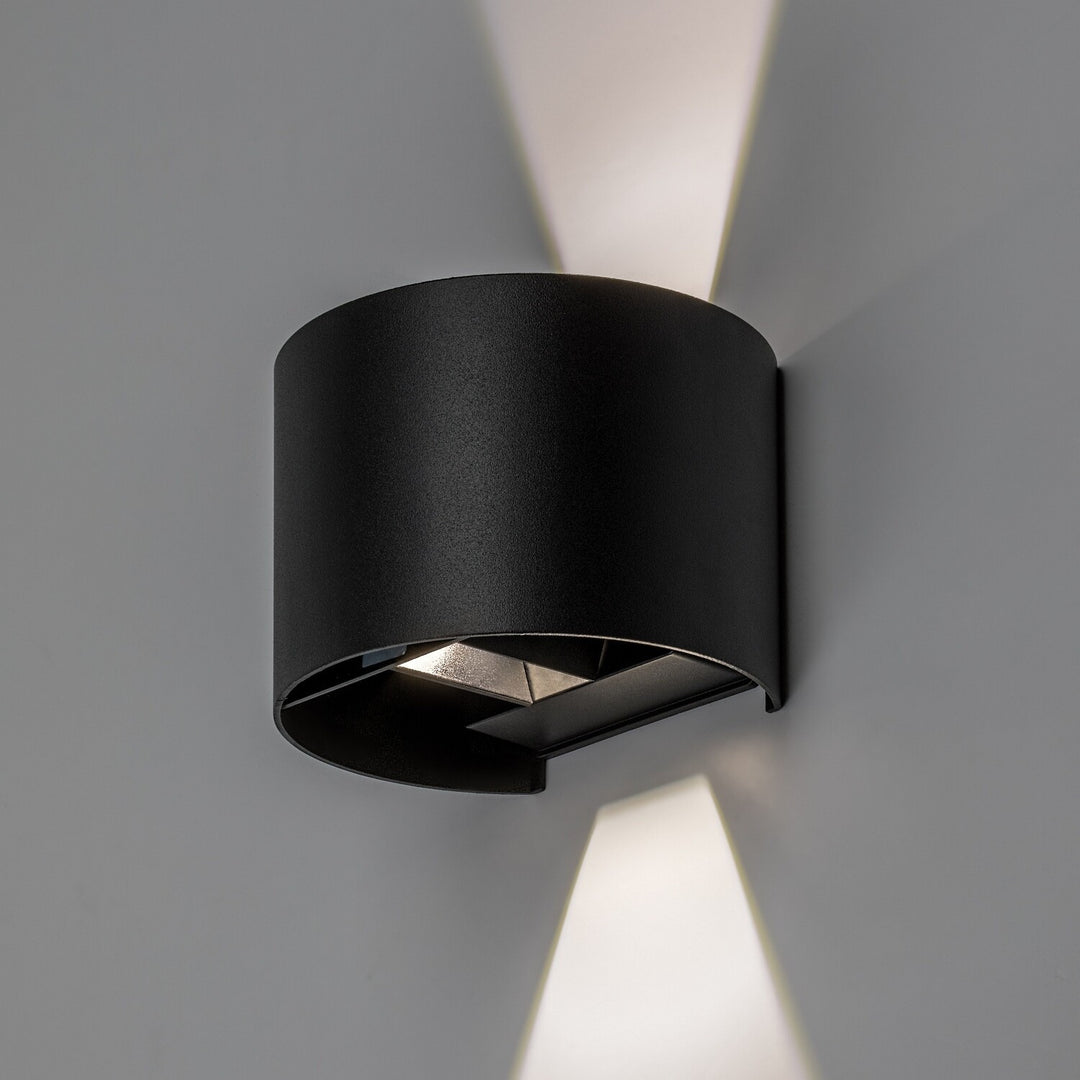 Kinkiet zewnętrzny, Virna, LED 5W, 420lm, barwa 2700,4000,6500K, IP54, czarny, 77218