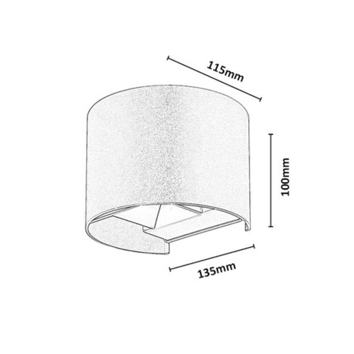 Kinkiet zewnętrzny, Virna, LED 5W, 420lm, barwa 2700,4000,6500K, IP54, czarny, 77218