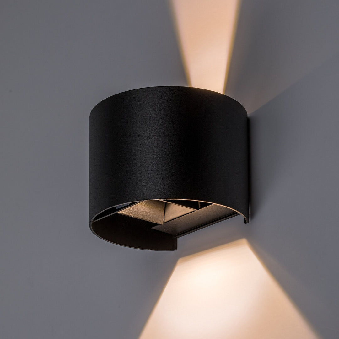 Kinkiet zewnętrzny, Virna, LED 5W, 420lm, barwa 2700,4000,6500K, IP54, czarny, 77218