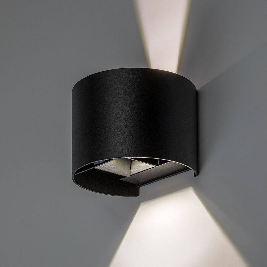 Kinkiet zewnętrzny, Virna, LED 5W, 420lm, barwa 2700,4000,6500K, IP54, czarny, 77218