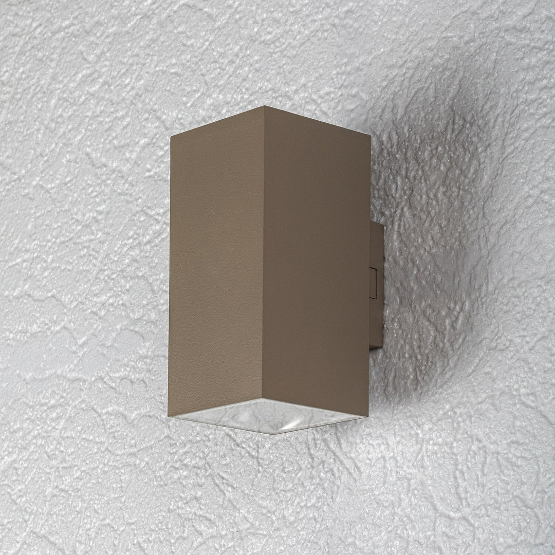 Kinkiet zewnętrzny, Urfa, LED 18W, 1800lm, barwa 2700, 4000, 6500K, H16cm, IP65, szary-beż, 77215