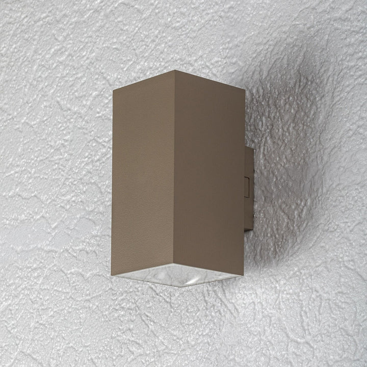 Kinkiet zewnętrzny, Urfa, LED 18W, 1800lm, barwa 2700, 4000, 6500K, H16cm, IP65, szary-beż, 77215
