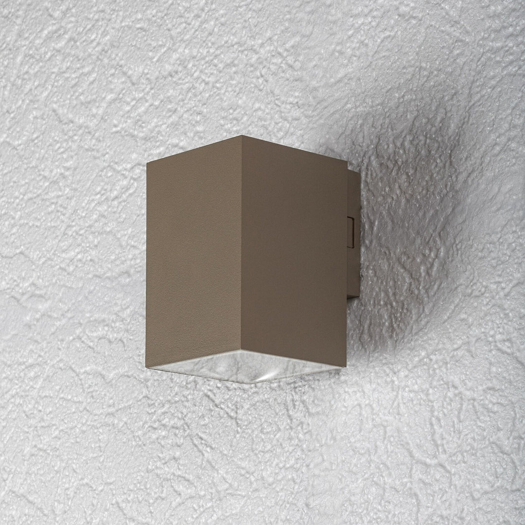 Kinkiet zewnętrzny, Urfa, LED 9W, 900lm, barwa 2700,4000,6500K, H11,5cm, IP65, szary-beż, 77216