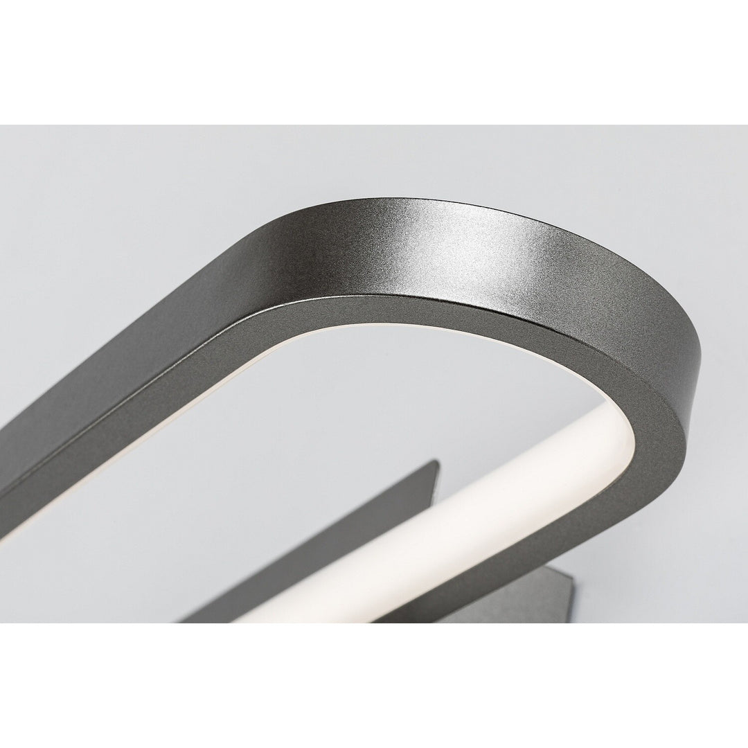 Kinkiet łazienkowy, Odran, LED15W, 1200lm, 4000K, L40cm, gunmetal, IP44, 75114