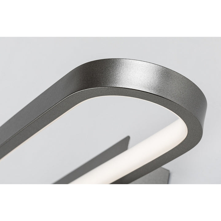 Kinkiet łazienkowy, Odran, LED15W, 1200lm, 4000K, L40cm, gunmetal, IP44, 75114