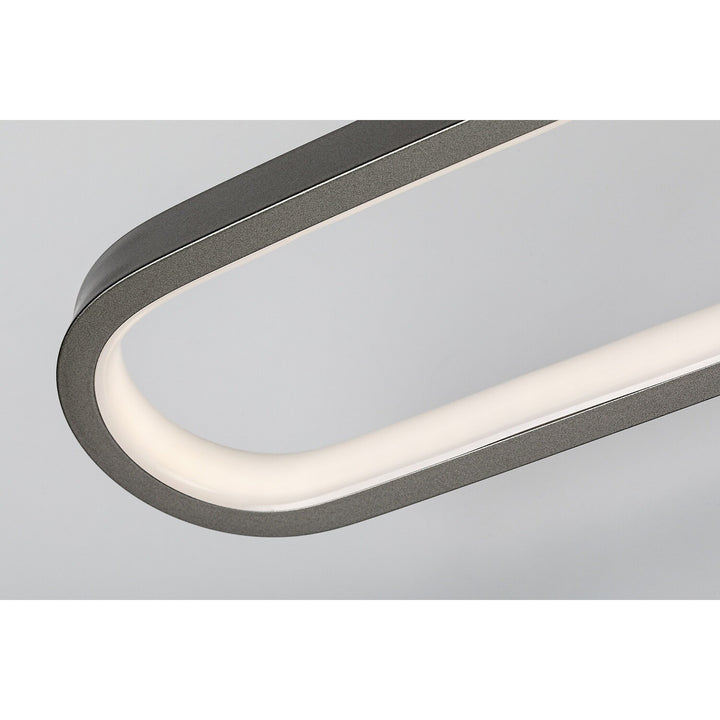 Kinkiet łazienkowy, Odran, LED 18W, 1350lm, 4000K, L60cm, gunmetal, IP44, 75115