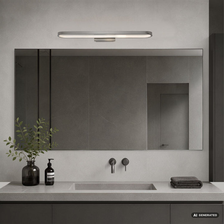 Kinkiet łazienkowy, Odran, LED 18W, 1350lm, 4000K, L60cm, gunmetal, IP44, 75115