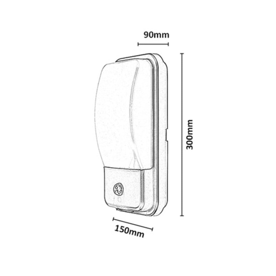 Kinkiet zewnętrzny, Matzen, LED20W, 1860lm, 4000K, H30cm, IP65, czarny, z czujnikiem PIR, 77233