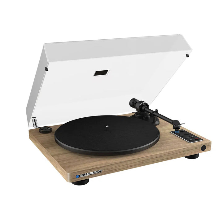 Gramofon automatyczny winylowy Blaupunkt, BT, USB, wkładka Audio-Technica, obsługuje płyty 7" i 12", Varsovia AT100BT