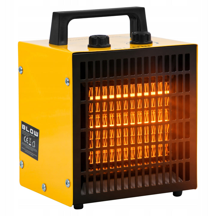 Nagrzewnica Blow, moc 2000W, 2 poziomy grzania, regulowany termostat, zabezpieczenie przed przegrzaniem, 44-904#