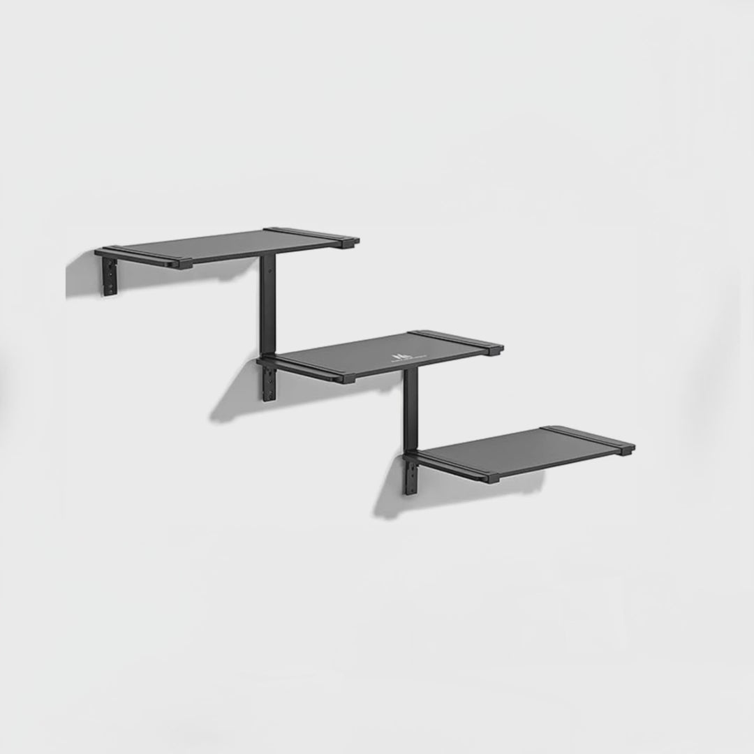 Trójpoziomowe półki modułowe Maclean, 30kg max, MC-974