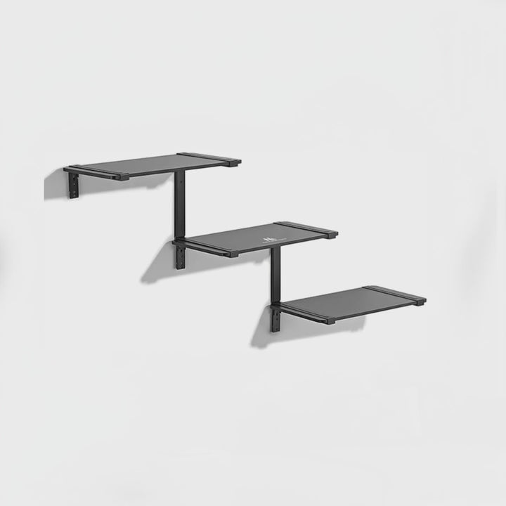 Trójpoziomowe półki modułowe Maclean, 30kg max, MC-974