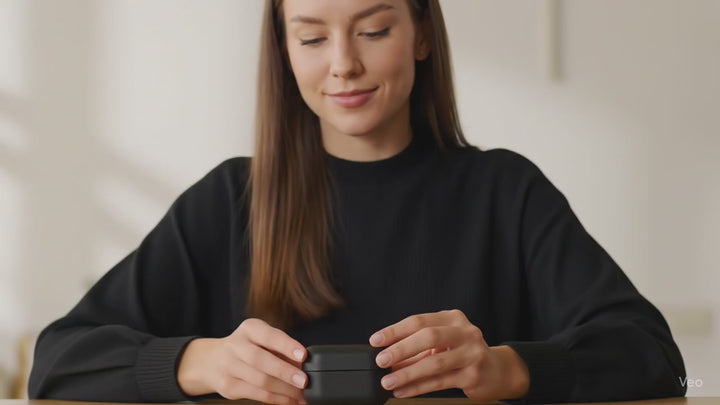 Douszne słuchawki TWS BT 5.1 Audiocore z bazą do ładowania 300mAh, słuchawki 30mAh, czarne AC580