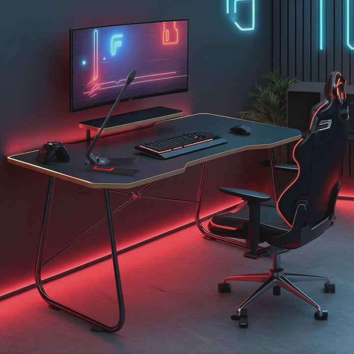 Mikrofon gamingowy USB LED YouTube streaming 1.5m czułość 21dB+3dB NanoRS RS710