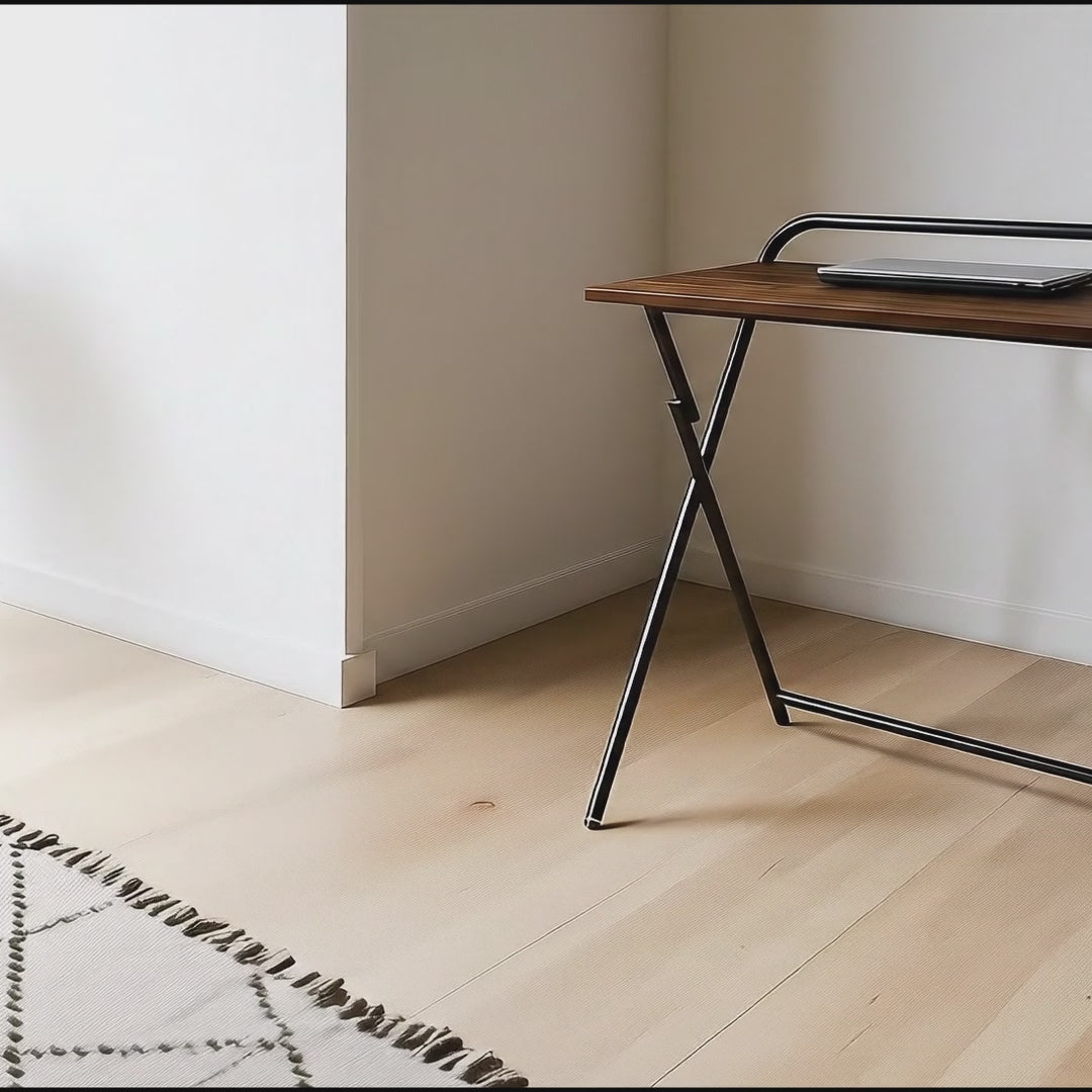 Wielofunkcyjny stolik biurko na laptop Maclean, czarne, blat 50x80cm, 50kg max., MC-127 B