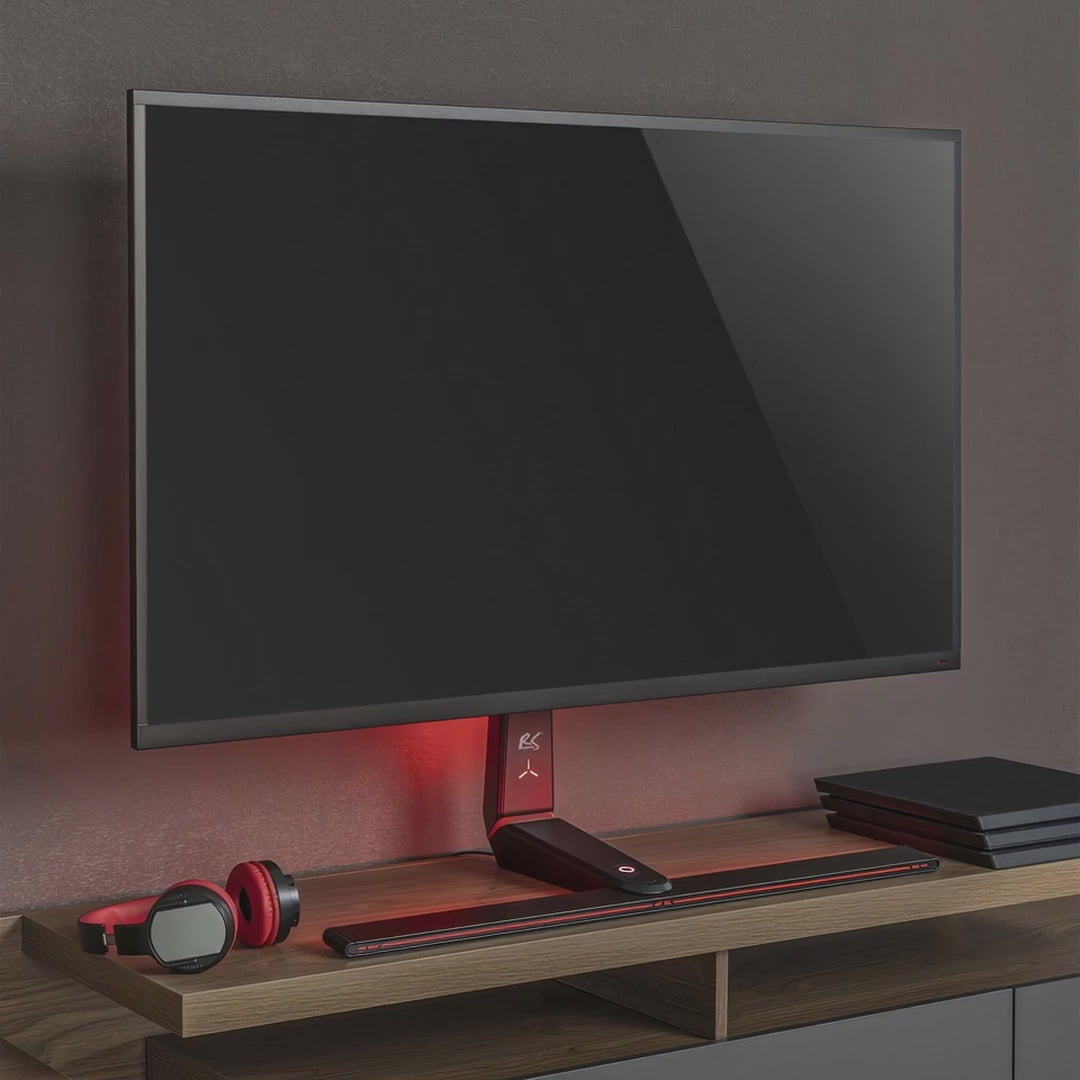 Uchwyt stojak gamingowy do monitora NanoRS, regulacja wysokości, RGB LED, 32-55", max VESA 400x400, max. 40kg, RS167