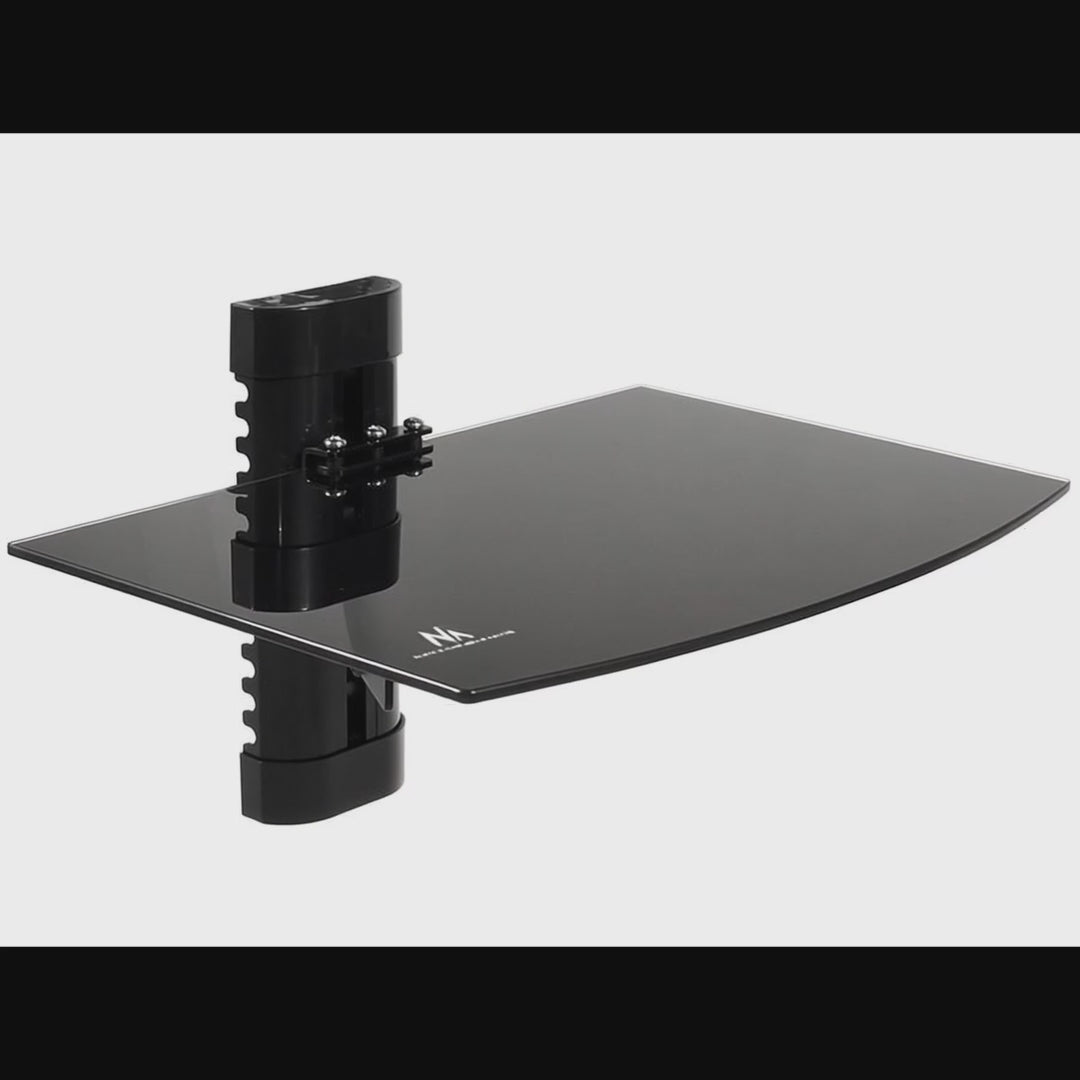 Uchwyt półka do DVD Maclean, pojedyncza, 8kg, MC-663