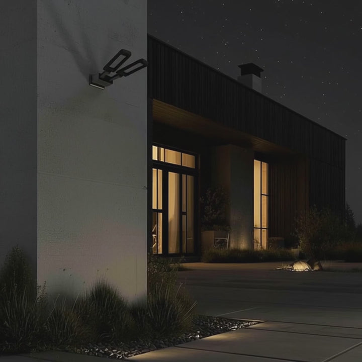 Solarna lampa uliczna LED z czujnikiem ruchu i pilotem Maclean IP54, 5W, 2x450lm, 6500K, Li-ion 2400 mAh, 3 tryby pracy MCE447