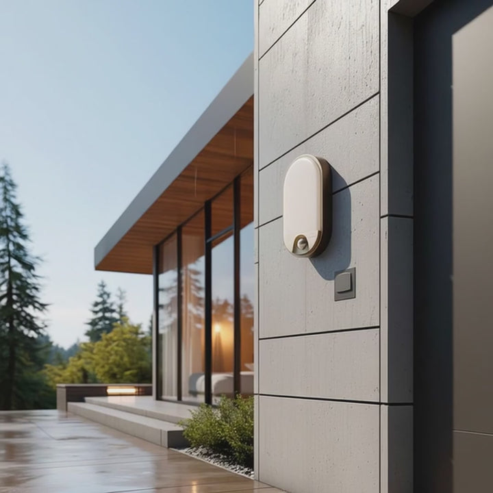 Lampa LED z czujnikiem ruchu na podczerwień MCE340 GR 1100lm 15W IP54 Maclean Energy kolor szary, kolor barwowy naturalny biały (4000K)