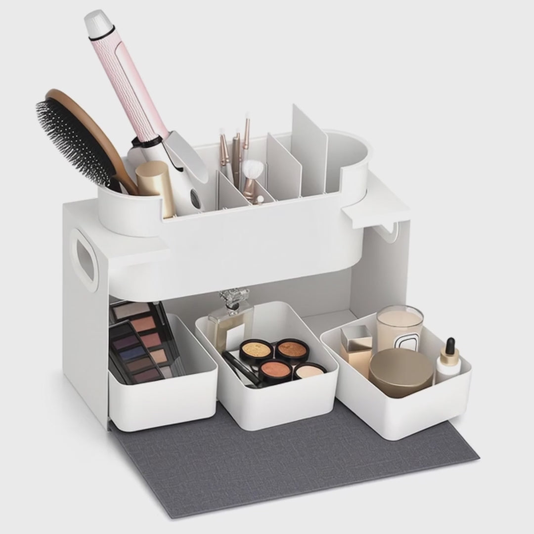 Organizer pojemnik uniwersalny na przybory kosmetyczne i kosmetyki Maclean, 8kg, 367x150x220mm, MC-479