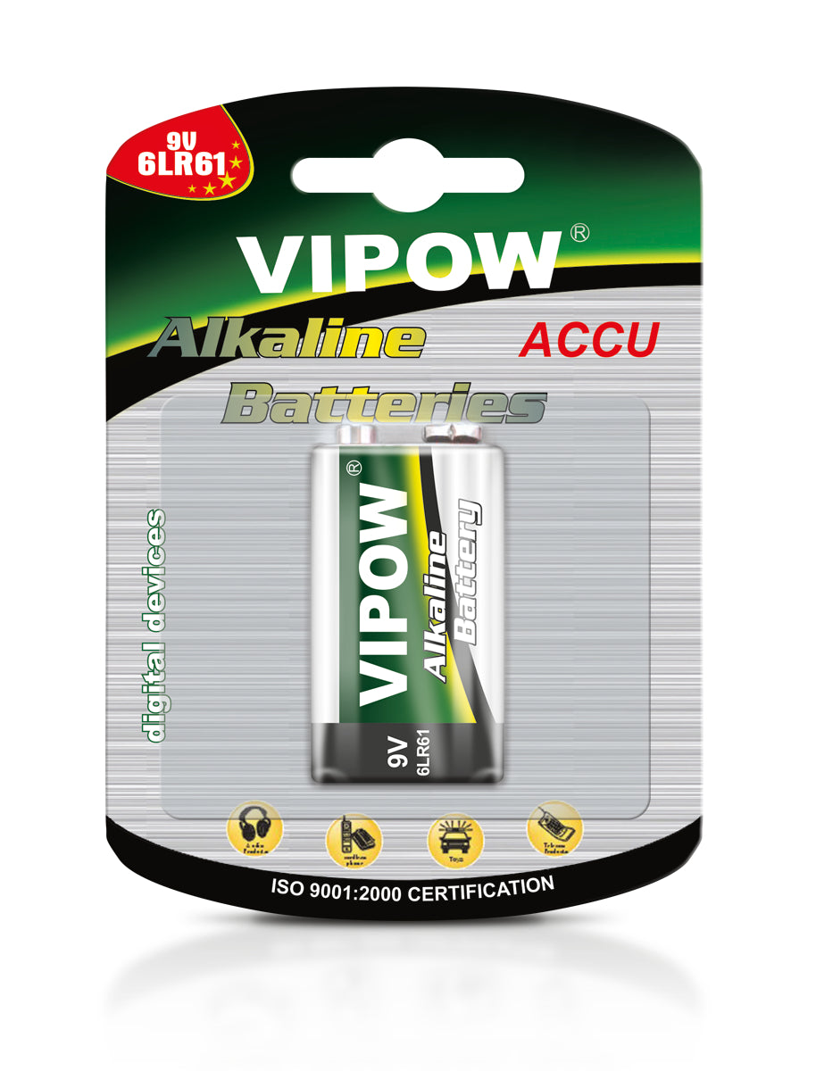 Bateria R-9V 6LR61 9V alkaliczna Rebel BAT0062B długa żywotność