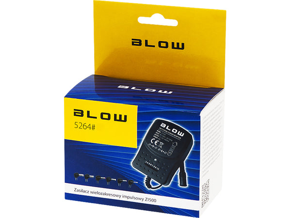Zasilacz regulowany uniwersalny 3-12V 500mA Blow ZI500 5264#