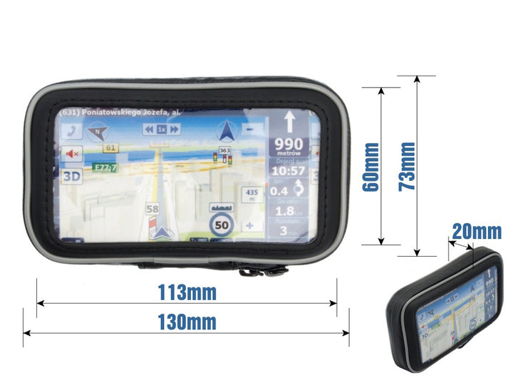 do nawigacji, telefonu od 3.0" do 4.0" - z uchwytem do motocykla, skutera oraz roweru