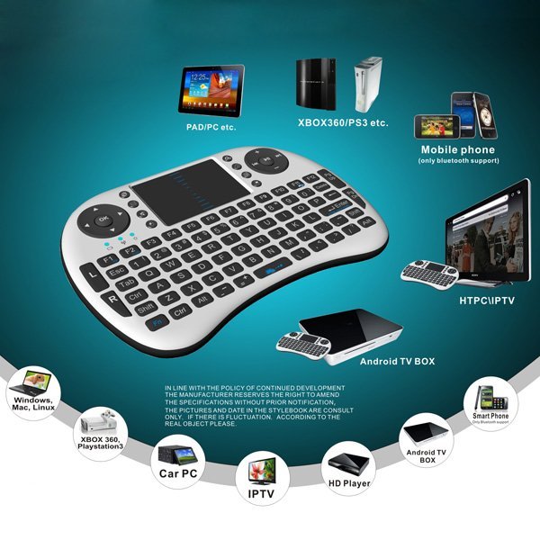 BLUETOOTH QUER + touchpad - Wymiary: 146.8 x 97.5 x 19mm