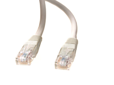 Kabel sieciowy UTP LAN CAT6, zakończony wtykami RJ45, szary - 2m