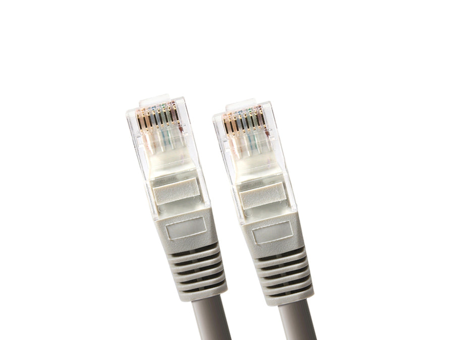 Kabel sieciowy UTP LAN CAT6, zakończony wtykami RJ45, szary - 5.0m