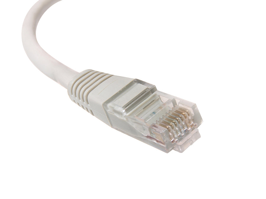 Kabel sieciowy UTP LAN CAT6, zakończony wtykami RJ45, szary - 5.0m