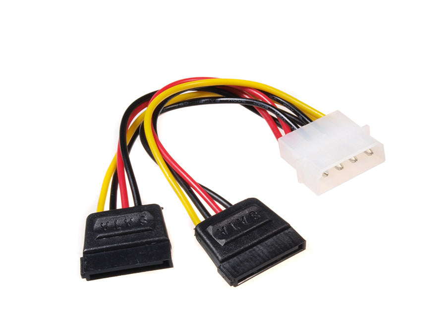 Zasilacz 2 x SATA Molex Kabel zasilający 1 x 4 MCTV-632 Maclean