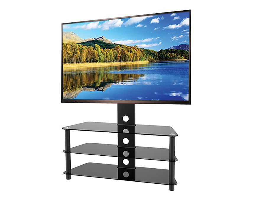 STOLIK POD TELEWIZOR LCD LED PLAZMA PANCERNE SZKŁO MC-641 do 55" 40kg max vesa 600x400