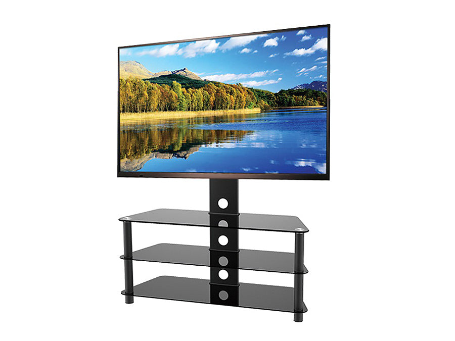 STOLIK POD TELEWIZOR LCD LED PLAZMA PANCERNE SZKŁO MC-641 do 55" 40kg max vesa 600x400