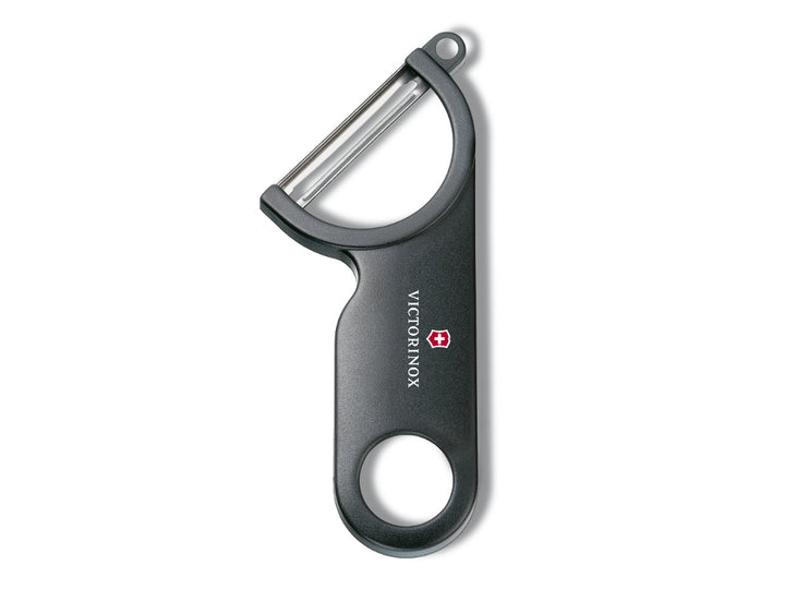 Obieraczka do ziemniaków Victorinox, ergonomiczna rękojeść, pojedyncza krawędź, czarna, 7.6073.3