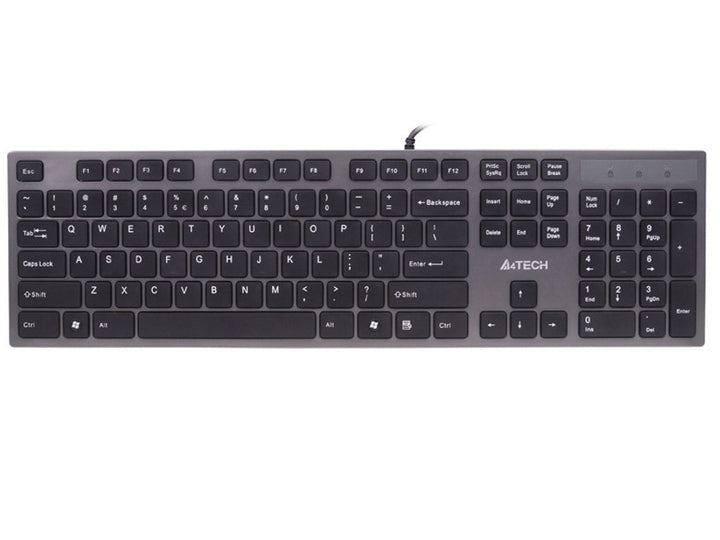 Klawiatura KV-300H Slim USB Hub USB A4-Tech ultra płaska