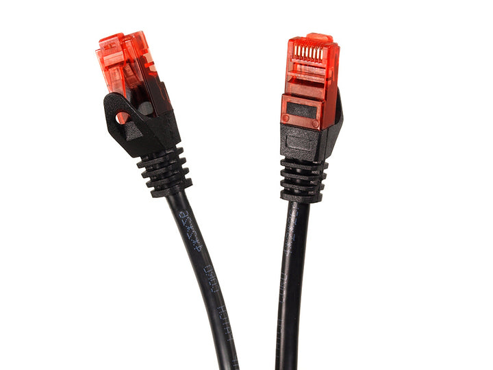 Kabel sieciowy UTP LAN CAT6, zakończony wtykami RJ45, czarny - 3m