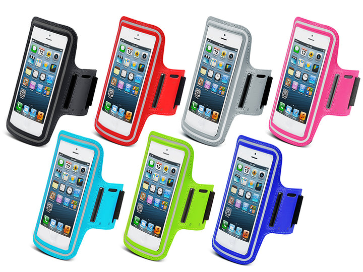 Mobile Phone Arm Band Holder 4.8'' Running Gym Clear Front Buttons IOS Durable Adjustable