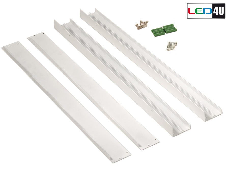panelu LED sufitowego Led4U LD102 - Wysokiej klasy rama natynkowa do montażu paneli LED